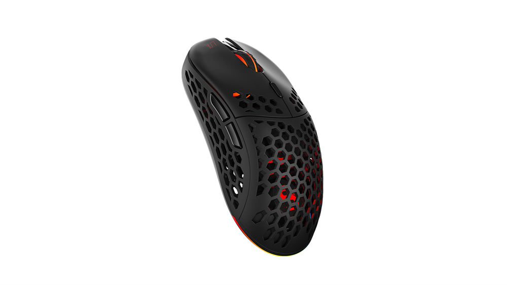 SPC Gear LIX Wireless fekete vezeték nélküli gamer egér