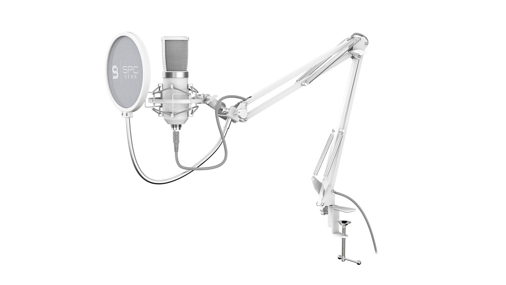 SPC Gear SM950 Onyx White streaming mikrofon