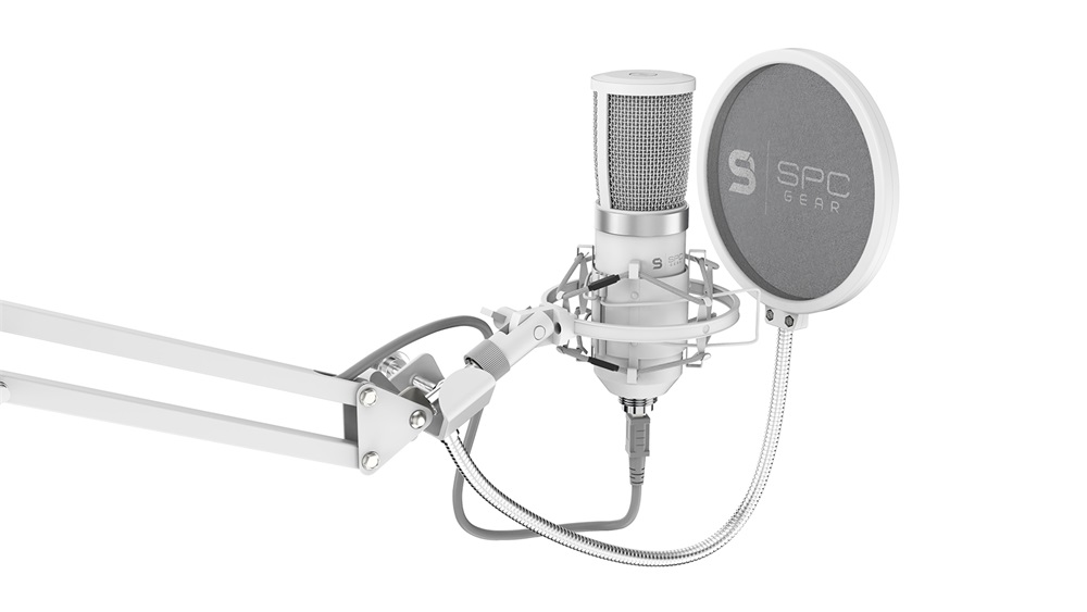 SPC Gear SM950 Onyx White streaming mikrofon