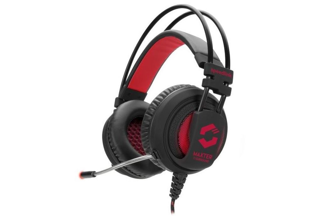 Speedlink MAXTER 7.1 fekete gamer headset