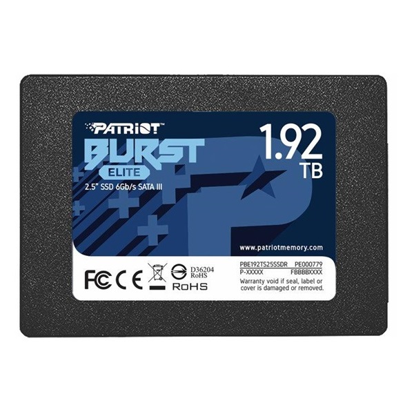 SSD Patriot 1,92TB Burst Elite 2,5" SATA3