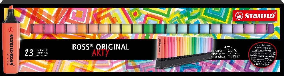 STABILO BOSS ORIGINAL ARTY 23 db-OS asztali szövegkiemelő készlet