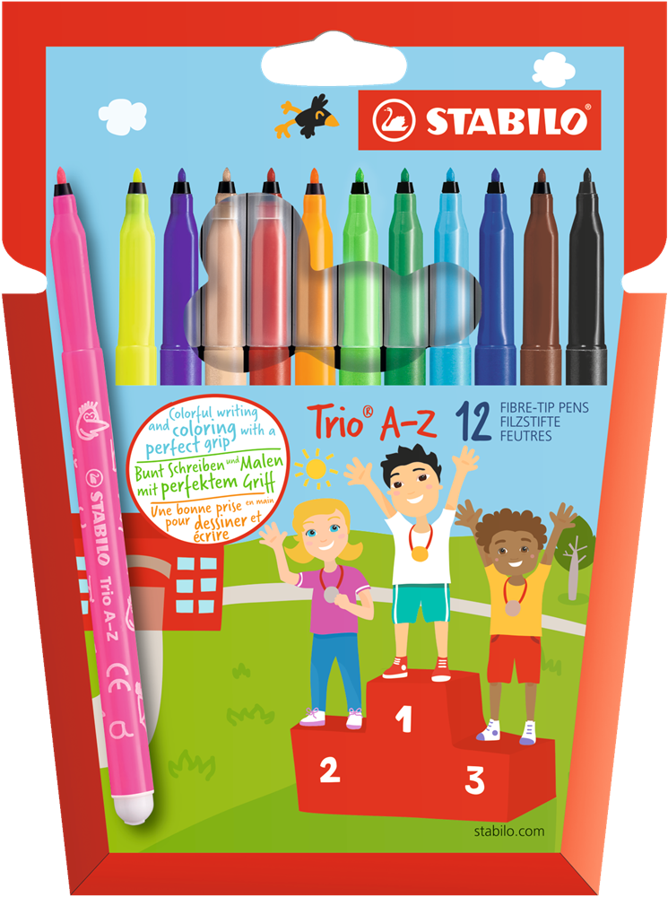 STABILO Trio A-Z 18db-os filctoll készlet