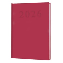 Sakota 2026 A5 napi beosztású bordó határidőnapló