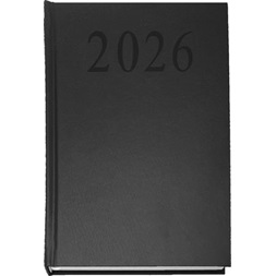 Sakota 2026 A5 napi beosztású fekete határidőnapló