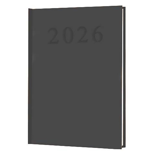 Sakota 2026 A5 napi beosztású fekete határidőnapló