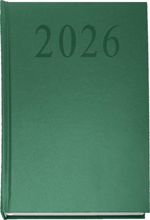 Sakota 2026 A5 napi beosztású zöld határidőnapló