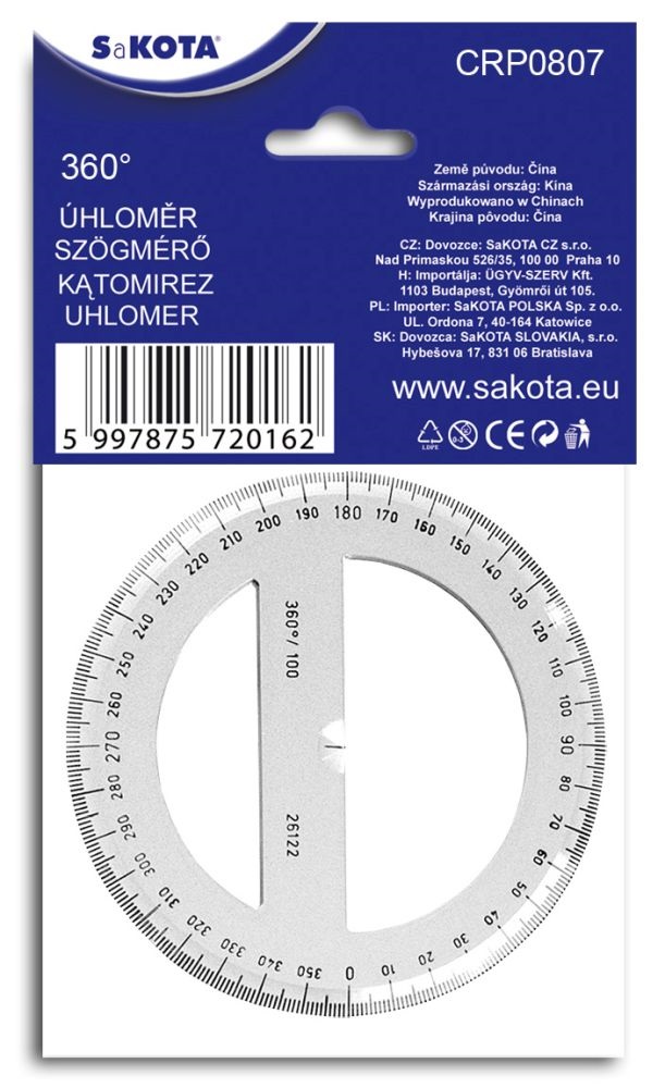Sakota 360 fokos BL szögmérő