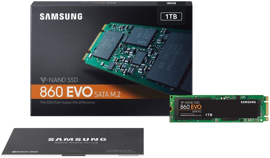Samsung 1000GB SATA3 860 EVO M.2 SATA (MZ-N6E1T0BW) SSD