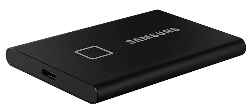 Samsung 1000GB USB 3.2 (MU-PC1T0K/WW) fekete ujjlenyomatolvasós T7 Touch külső SSD