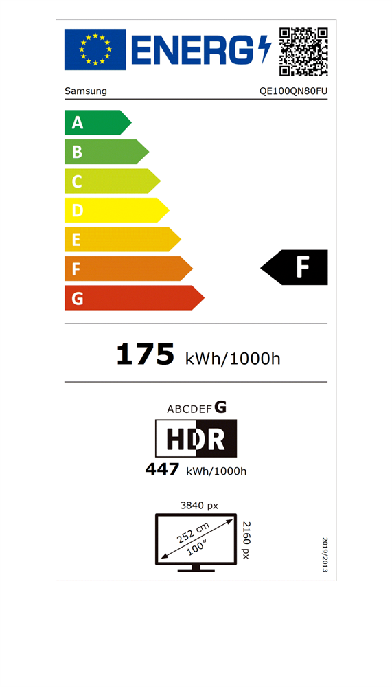 Samsung 100" QE100QN80FUXXH 4K UHD Smart Neo QLED Mini LED TV