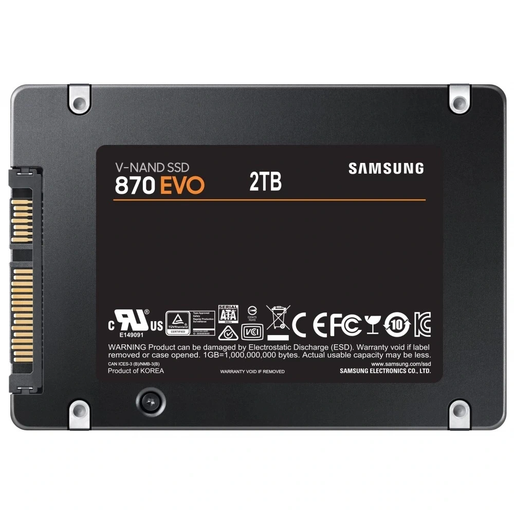 Samsung 2000GB SATA3 2,5" 870 EVO (MZ-77E2T0B/EU) SSD