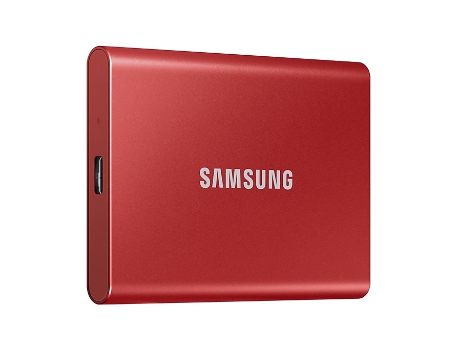 Samsung 2000GB USB 3.2 (MU-PC2T0R/WW) piros T7 külső SSD