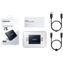 Samsung 2048GB USB 3.1 (MU-PA2T0B/EU) fekete T5 külső SSD