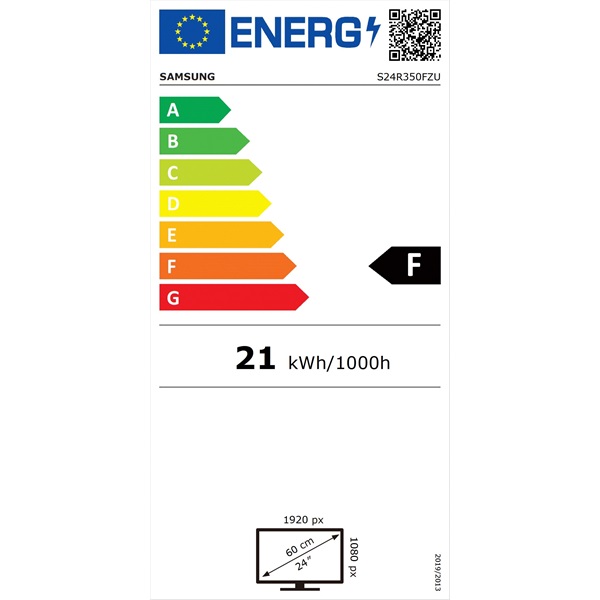 Samsung 23,8" S24R350FZU LED IPS HDMI szürke-fekete monitor (Újracsomagolt)