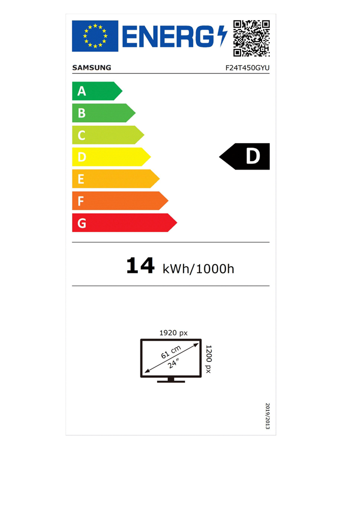 Samsung 24" LF24T450GYUXEN FHD HDMI/DP monitor