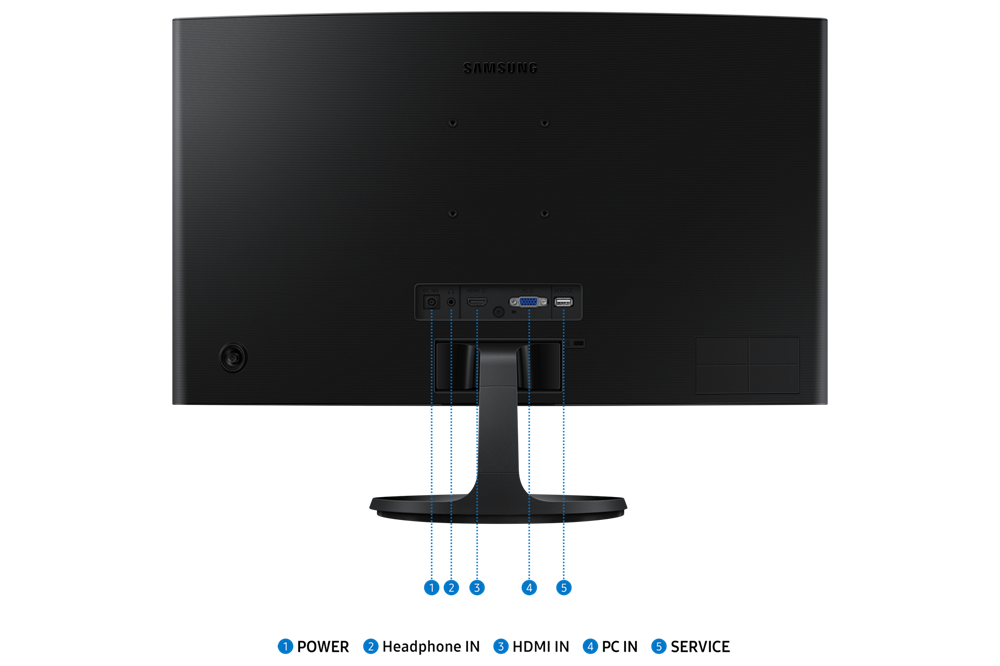 Samsung 24" LS24D360GAUXEN Essential S3 S36C FHD VA VGA/HDMI ívelt monitor