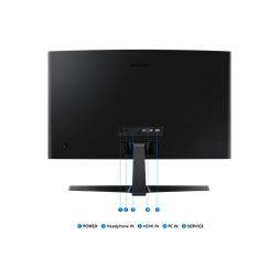Samsung 24" LS24D366GAUXEN FHD VA 100Hz VGA/HDMI ívelt monitor