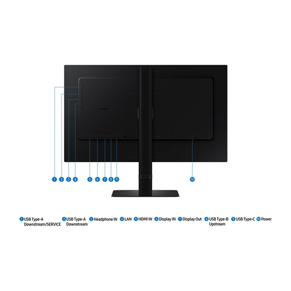 Samsung 24" LS24D600UAUXEN ViewFinity S6 S60UD QHD IPS DP/HDMI/USB/USB-C/RJ45 monitor