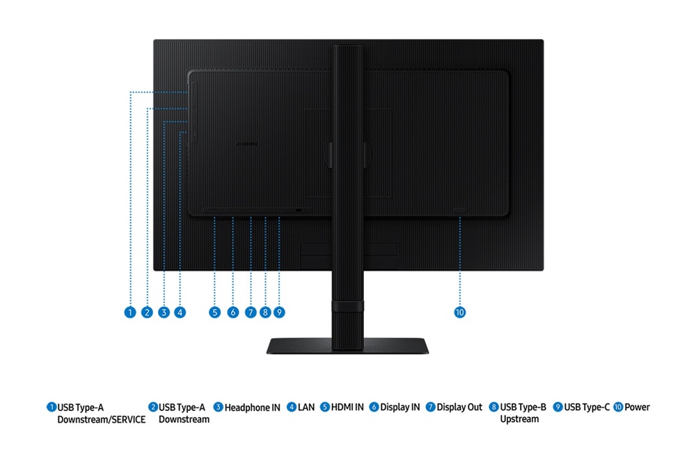 Samsung 24" LS24D600UAUXEN ViewFinity S6 S60UD QHD IPS DP/HDMI/USB/USB-C/RJ45 monitor