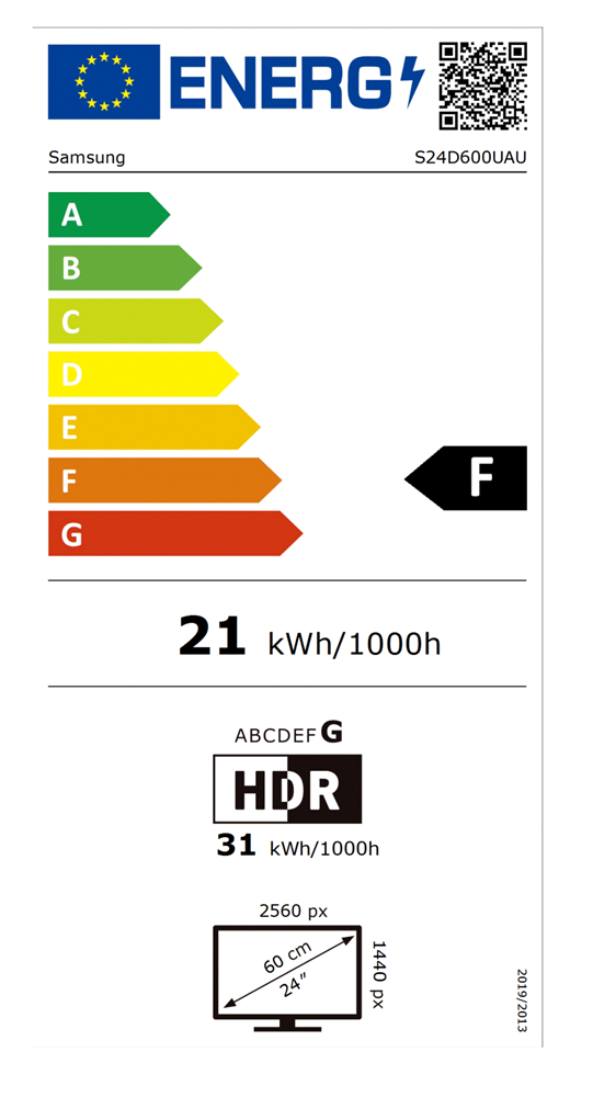 Samsung 24" LS24D600UAUXEN ViewFinity S6 S60UD QHD IPS DP/HDMI/USB/USB-C/RJ45 monitor