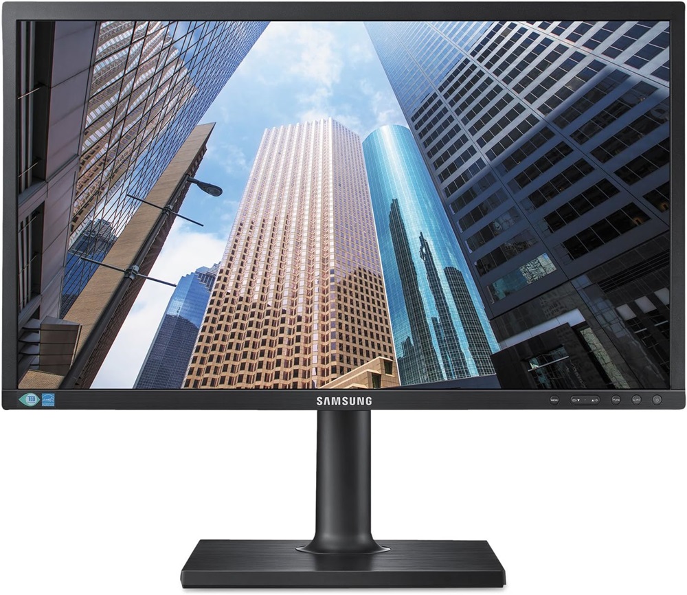Samsung 24" S24E450D TN FHD VGA/DVI/DP fekete monitor talp nélkül (Használt A)