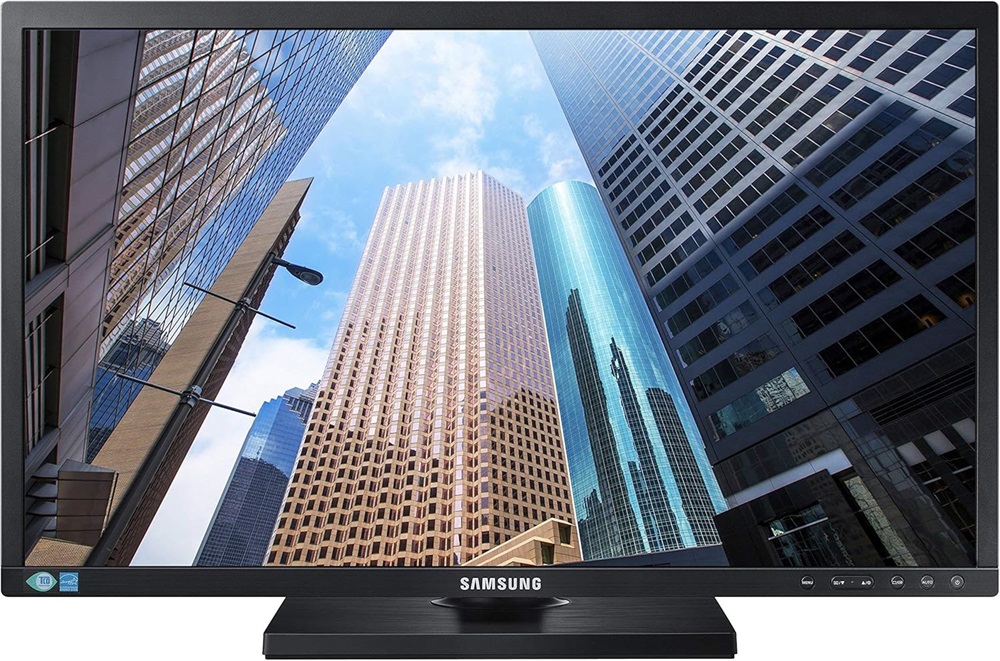 Samsung 24" S24E450D TN FHD VGA/DVI/DP fekete monitor talp nélkül (Használt A)