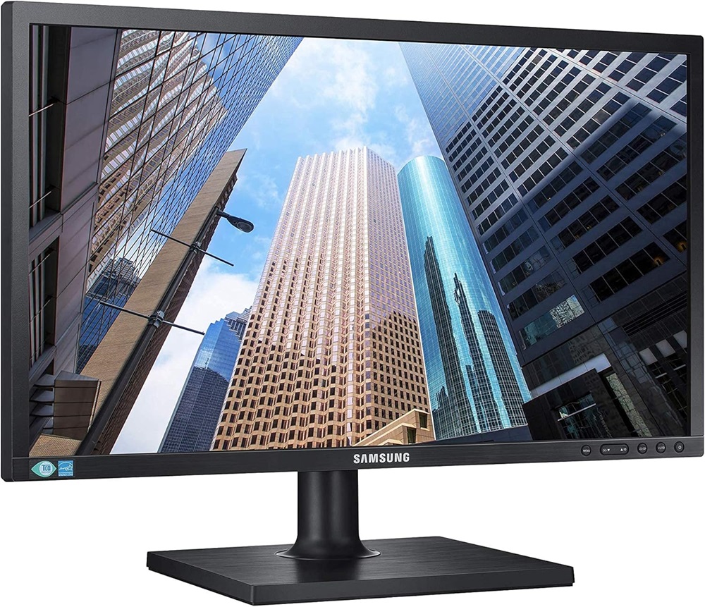 Samsung 24" S24E450D TN FHD VGA/DVI/DP fekete monitor talp nélkül (Használt A)