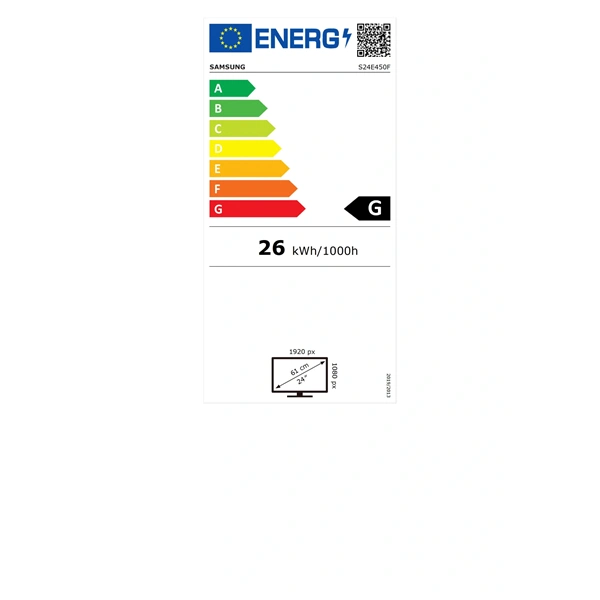 Samsung 24" S24E450F TN FHD HDMI/DVI/VGA/USB monitor (Használt A)