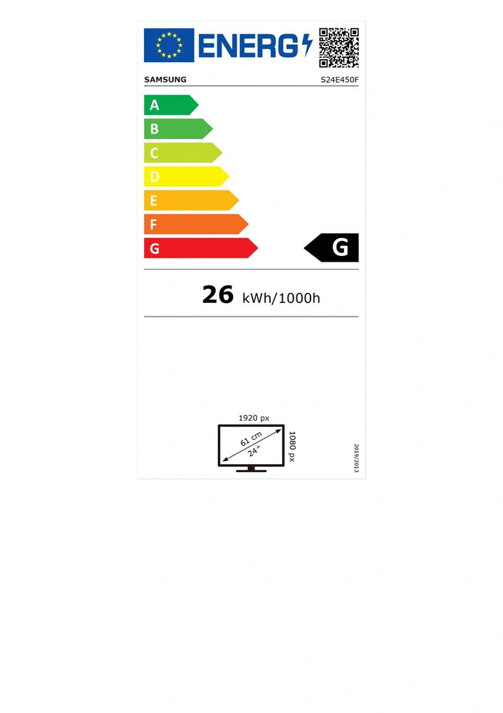 Samsung 24" S24E450F TN FHD HDMI/DVI/VGA/USB monitor (Használt A)