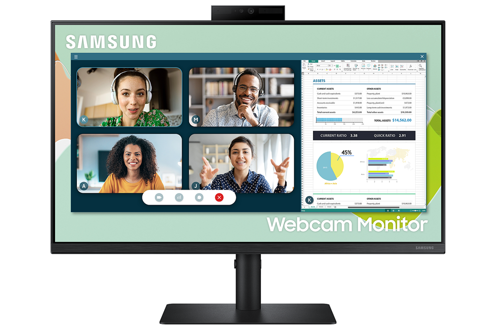 Samsung 24" S4 FHD IPS VGA/DP/HDMI/USB monitor