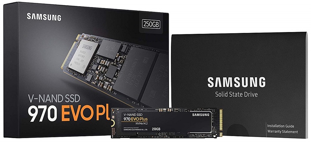 Samsung 250GB NVMe 1.3 M.2 2280 970 EVO Plus (MZ-V7S250BW) SSD