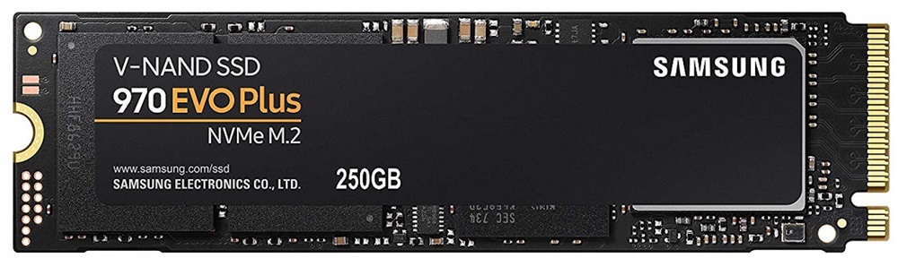 Samsung 250GB NVMe 1.3 M.2 2280 970 EVO Plus (MZ-V7S250BW) SSD