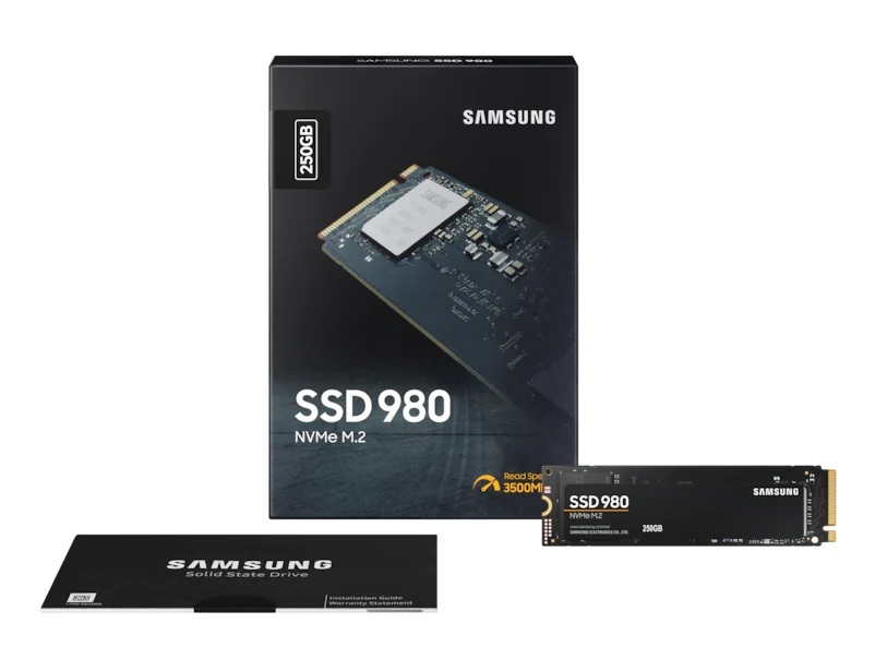 Samsung 250GB NVMe M.2 2280 980 (MZ-V8V250BW) SSD