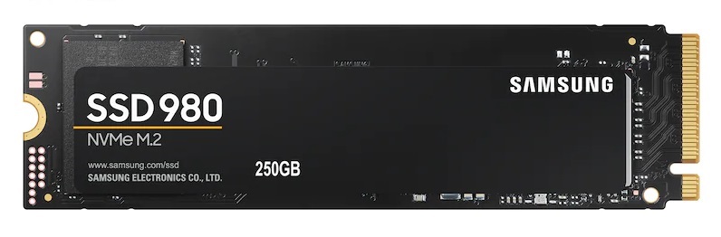 Samsung 250GB NVMe M.2 2280 980 (MZ-V8V250BW) SSD