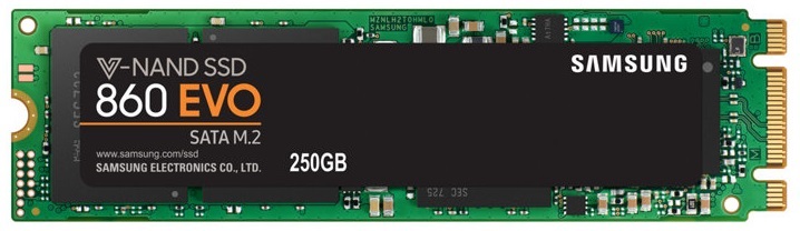 Samsung 250GB SATA3 860 EVO M.2 SATA (MZ-N6E250BW) SSD
