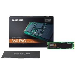 Samsung 250GB SATA3 860 EVO M.2 SATA (MZ-N6E250BW) SSD
