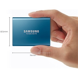 Samsung 250GB USB 3.1 (MU-PA250B/EU) kék T5 külső SSD