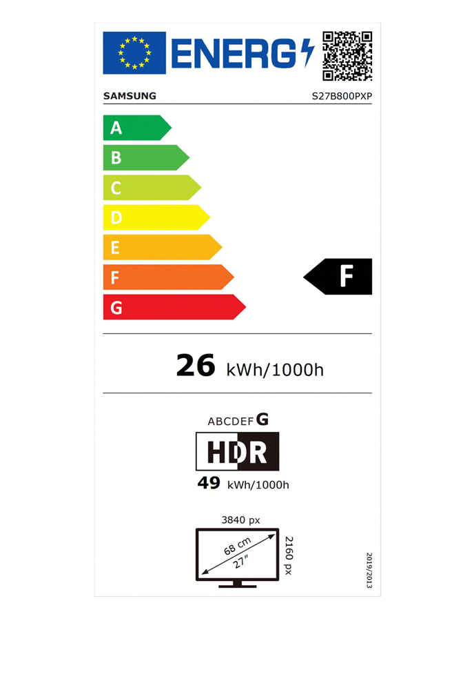 Samsung 27" LS27B800PXPXEN UHD HDMI/DP monitor
