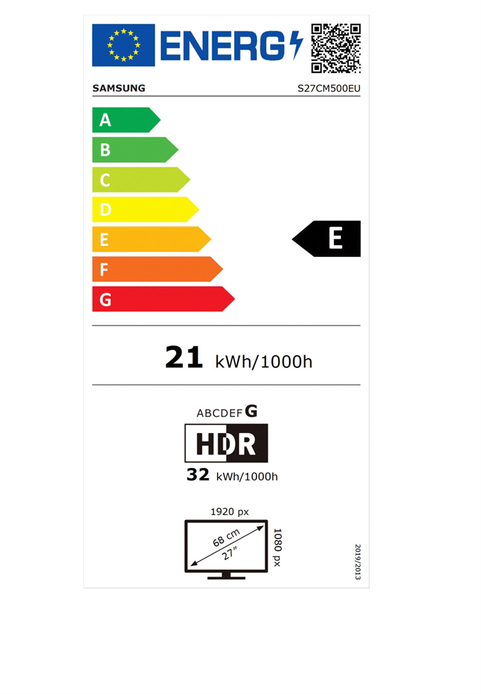 Samsung 27" LS27CM500EUXDU FHD HDMI Smart monitor