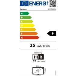 Samsung 27" LS27FG602EUXEN Odyssey G6 QHD IPS 350Hz HDMI, DP Pivot gamer monitor