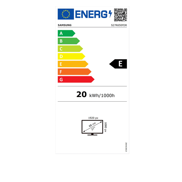 Samsung 27" LS27R650FDRXEN FHD HDMI/DP monitor