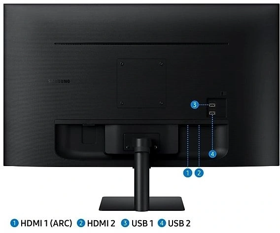 Samsung 27" M5 S27BM500EU FHD VA HDR10 fekete SMART monitor távirányítóval (Újszerű)