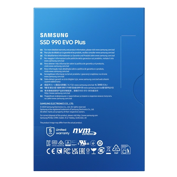 Samsung 2TB M.2 PCIe 5.0 990 EVO (MZ-V9S2T0BW) SSD
