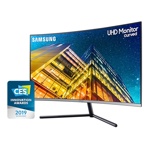 Samsung 31,5" U32R590CWR LED 4K HDMI Display port ívelt kijelzős kékes sötétszürke monitor