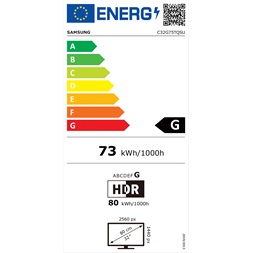 Samsung 31,5" C32G75TQSU QLED WQHD HDMI 2Display port 240Hz ívelt kijelzős monitor