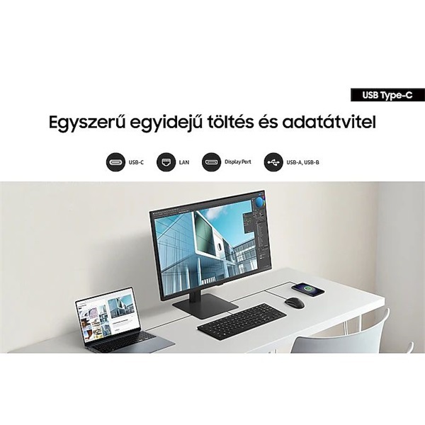 Samsung 32" LS32D600UAUXEN ViewFinity S6 S60UD QHD IPS DP/HDMI/USB/USB-C/RJ45 monitor