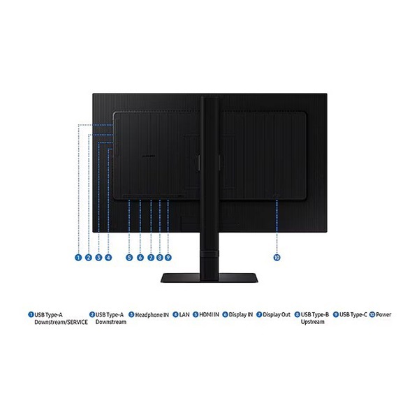 Samsung 32" LS32D600UAUXEN ViewFinity S6 S60UD QHD IPS DP/HDMI/USB/USB-C/RJ45 monitor