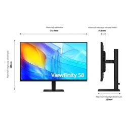 Samsung 32" LS32D800EAUXEN ViewFinity S8 S80D 4K UHD IPS DP/HDMI/USB monitor