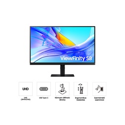 Samsung 32" LS32D800UAUXEN ViewFinity S8 S80UD 4K UHD IPS DP/HDMI/USB/USB-C/RJ45 monitor